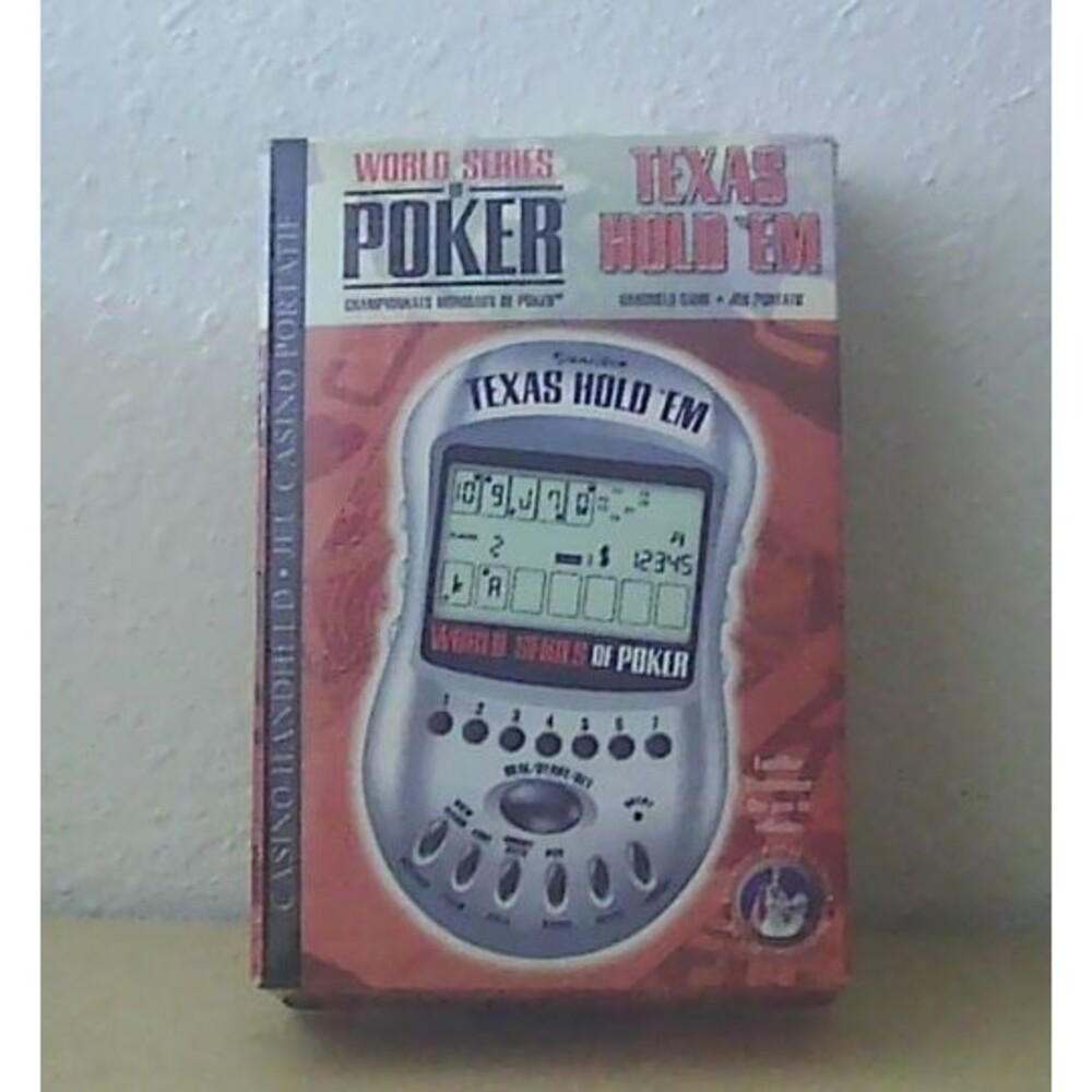 Excalibur World Series of Poker Texas Hold'Em Poker Electronic Hand Held Game